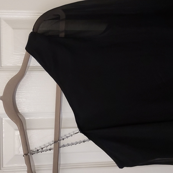 Guess by Marciano one shoulder cape top - Picture 2 of 6